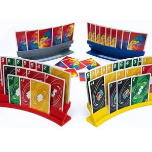 4 Pack Stacking Playing Card Holder for Kids and Adults, Travel Pouch Ideal for Arthritis Patients