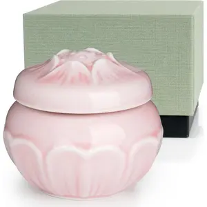 Small Urns for Human Ashes Keepsake Hold Ashes Up to 6.1 Cubic Inches, Mini Urns for Ashes Made of Ceramic with Vivid Flower Pattern Engraved, Mini Cremation Urn for Human Pet Ashes-Pink