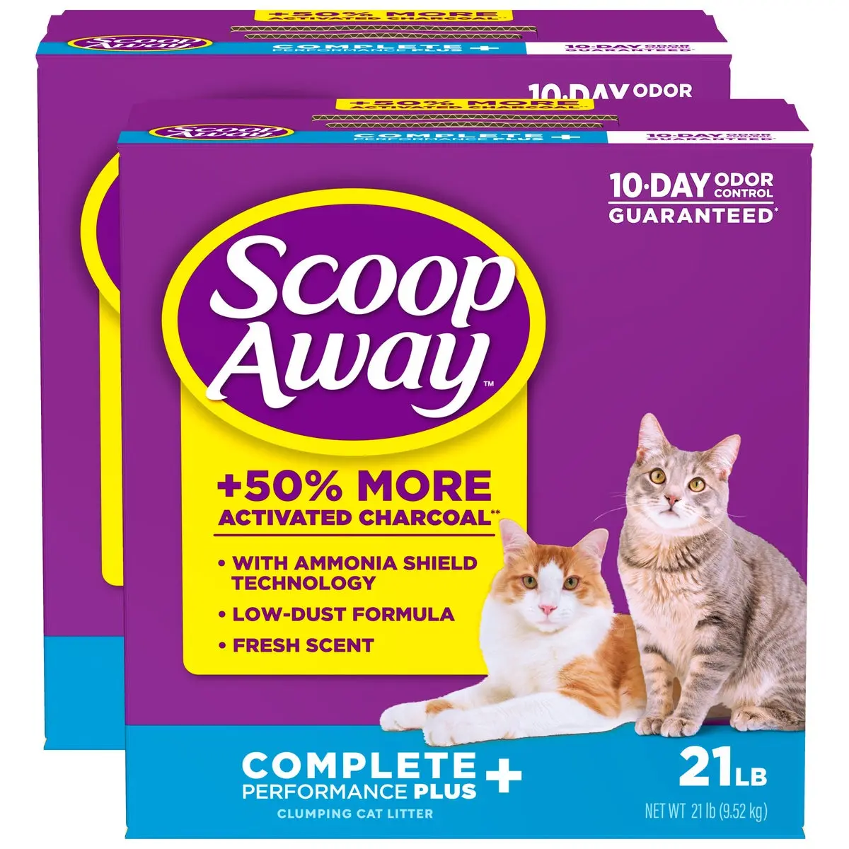 Scoop Away Complete Performance Plus, Scented Cat Litter, 42 Pounds