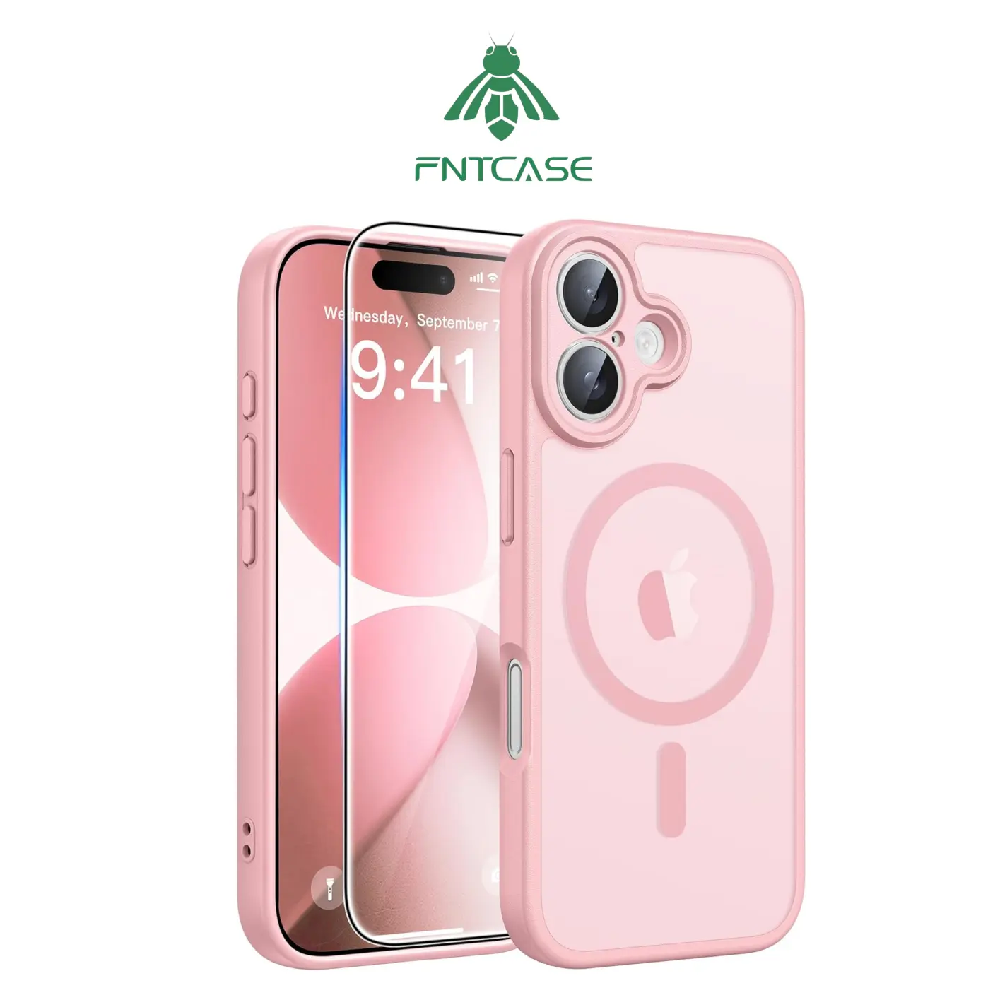 FNTCASE for iPhone 16/17 series Case: Translucent Matte Cases with Full Camera Protection Screen Protector Military Grade Shockproof Protective Phone Cover, Compatible with Magsafe