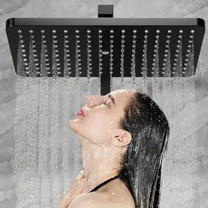 High Pressure Adjustable Rainfall Shower Head with Filter, Bathroom Accessories, Universal Bathing Accessories for Home Use