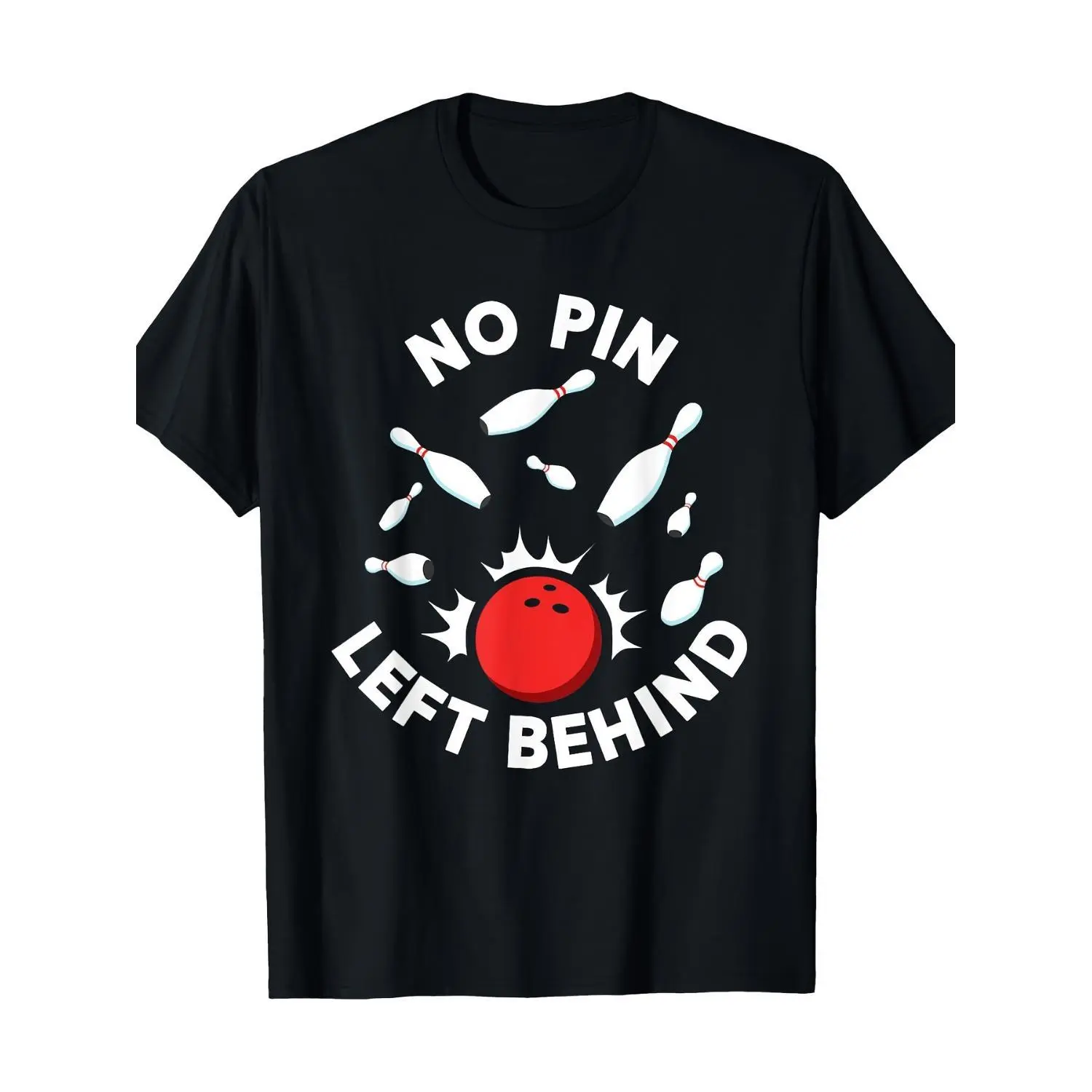 Men's Bowling Team T-Shirt, Bowling T-Shirt