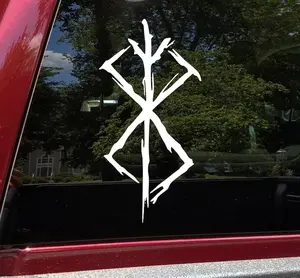 Berserk Symbol Vinyl Sticker V2 | Custom Color/Size Viking Berserker Car Decal For Windows Walls Devices Tumblers and More