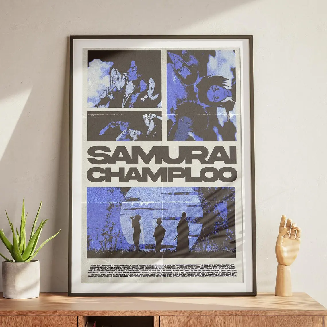 Samurai Champloo Poster: Vintage Anime Wall Art
