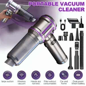 BILOLLY Cordless Vacuum 16KPa – Lightweight Powerful Suction, 3 Speed Modes + Upgraded LED Display + 14PC Accessories Kit for Crevices, Car, Pet Hair & Home Cleaning