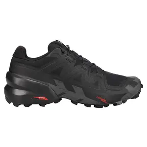 Salomon Mens Speedcross 6 Trail Running Sneakers Shoes - Black