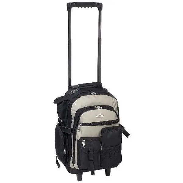 212 MAIN Everest 5045WH-KK 18.5 in. Deluxe Rolling Backpack - Travel Backpacks, Rolling Type, Large Storage Bags, Functional Design