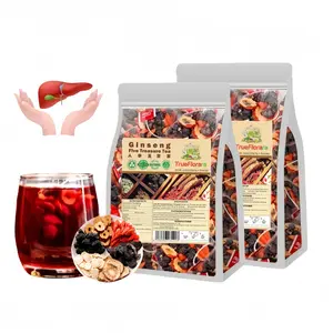 2Packs Ginseng Five Treasures Tea Kidney Tea, Ginseng & Mulberry Herbal Tea Chinese Herbal TeaBags, Natural Organic Kidney Cleanse Healthy Tea for Women Men