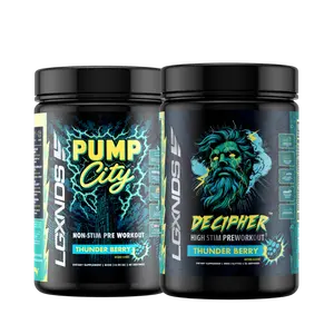 LGXNDS Pump City + Decipher Pre-Workout Bundle | Non-Stim Pumps and Energy Focus Stack