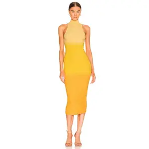 Camila Coelho Cressida Dress in Yellow Ombre