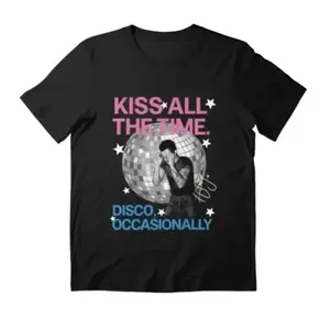 [FREESHIP] Hot Oversized Harry Style Kiss All The Time Disco Occasionally, Disco Ball, Love On Tour Essential Graphic T-Shirt Holiday Wear y2k cotton fashion Streetwear Lover Gift Top Trending