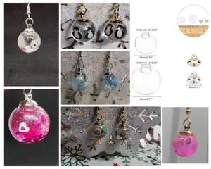 Custom Snow Globe Earrings