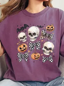 Comfort Colors Spooky Scary Halloween Tee-Pick Your Category! Direct To Film Transfer Halloween Print