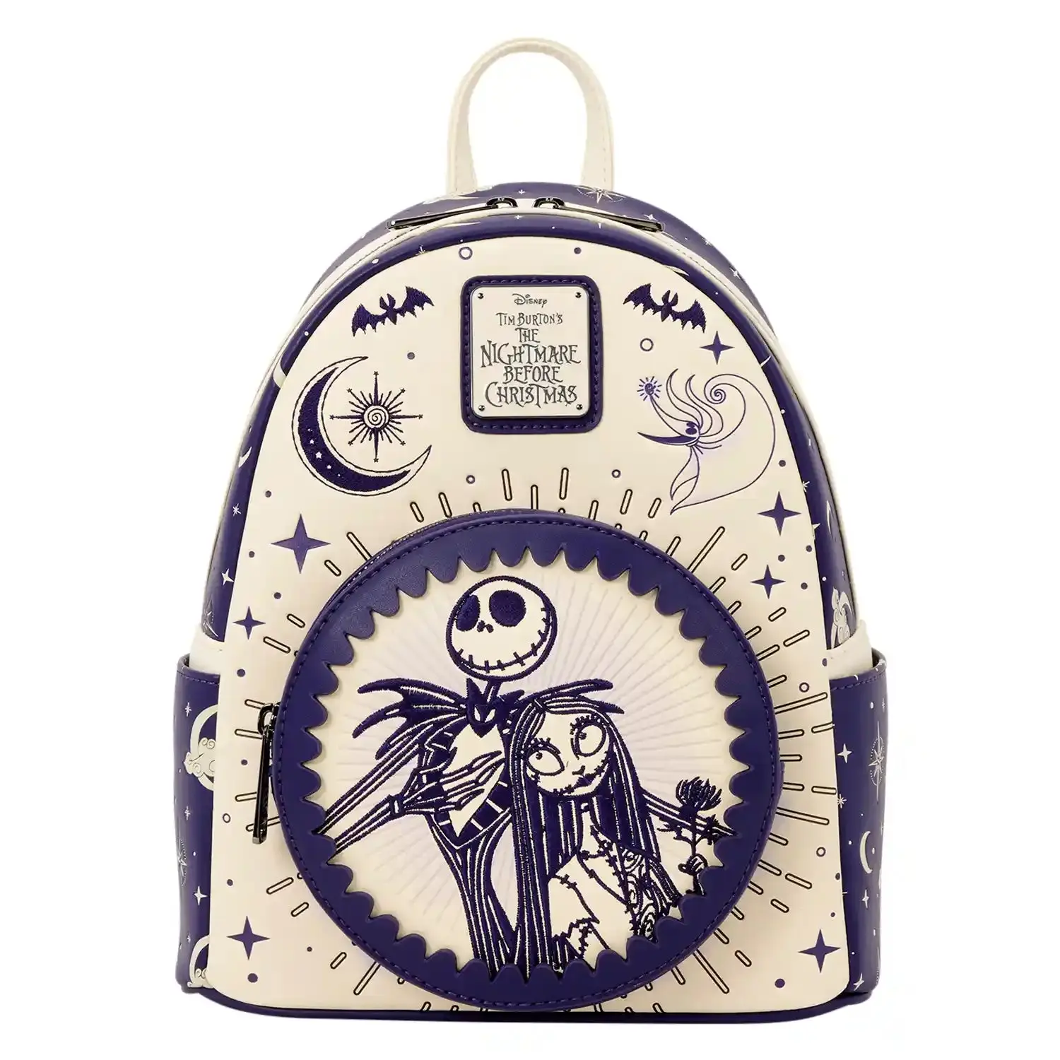 Loungefly Disney Nightmare Before Christmas Jack Skellington & Sally Night Sky Mini Backpack