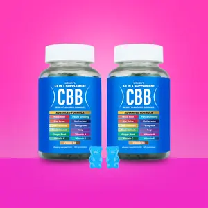 CBB Women's Support Supplement Double Pack - 120 Berry Flavored Gummies with Essential Vitamins & Herbal Ingredients - Vegan Gluten Free - 2 Months Supply