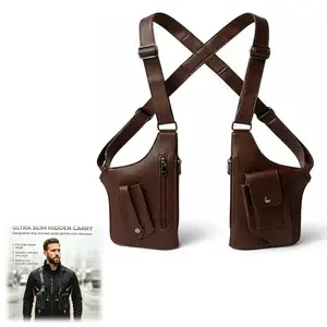 Anti-Thief Hidden Underarm Bag for Men, Adjustable Double-Shoulder Straps Holster for Phone & Wallet, Garden Accessories