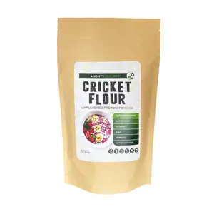 Mighty Cricket Protein Flour - Clean Protein Powder for smoothies or baking, Gluten Free, Dairy Free, plain (1lb)