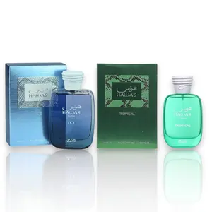 Rasasi Perfumes | Hawas Ice + Hawas Tropical | Eau De Parfum | Men's Fragrance | 100 ML - 3.4 oz | Aromatic Citrusy Fragrance | Fruity - Citrus & Aquatic Notes