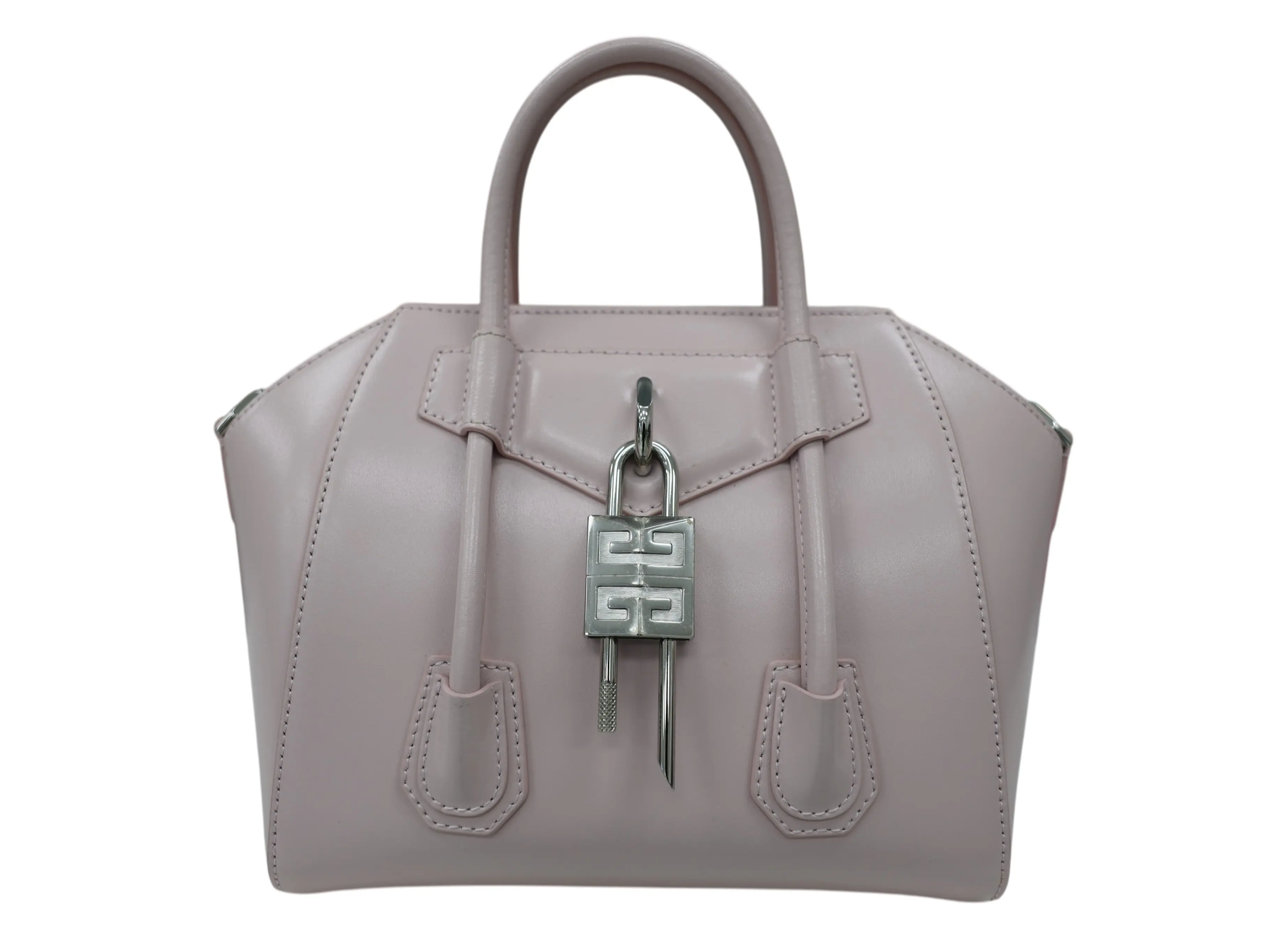 Pre-owned GIVENCHY LEATHER Mini Bags MINI ANTIGONA LOCK HANDBAG