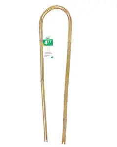 4ft Bamboo U-Trellis – Natural Garden Support for Climbing Plants & Flowers (3pcs)