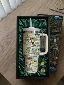 Psych TV Show 40oz Tumbler, Funny Quote Movie Tumbler, Funny Characters Tumbler, Tumbler With Handle