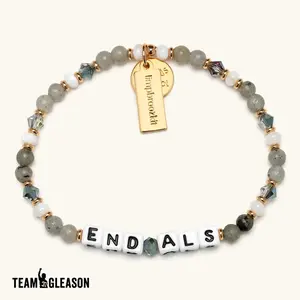 Little Words Project x Brooke Eby ALS Awareness Giveback Inspirational Beaded Bracelet - Trackable Kindness Bracelet - Choose Your Size