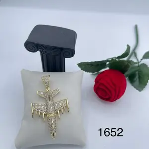 Rodriguezjewelry #1652 plane design pendant