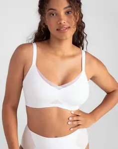 Honeylove CrossOver Lace Wireless Bra - Underwire Free Everyday Bra