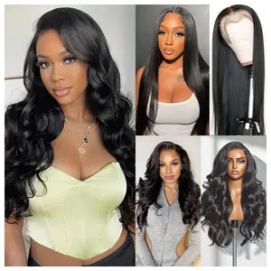 [Combo sale 24"&22"&22"] 13x4 Deep Wave Lace Front Wigs Human Hair Pre Plucked 180% Density 22Inch Deep Wave Lace Front Human Hair Wigs for Women HD Transparent Wigs Human Hair Pre Plucked with Baby Hair