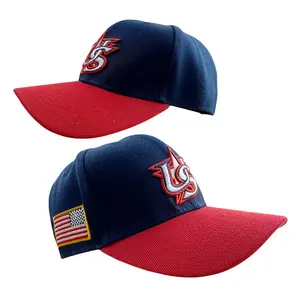 Men's US Baseball Navy/Red 2026 World Baseball Classic Fitted Hat