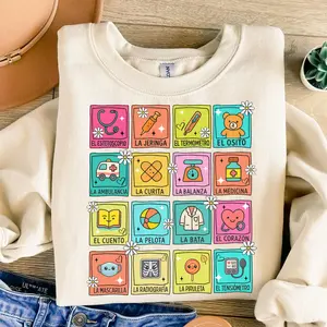 Spanish Nurse Teacher Shirt, Maestra Bilingue Spanish Teacher, Back To School, Enfermera Maestra Inspire, Bilingual Teacher, Dual Language