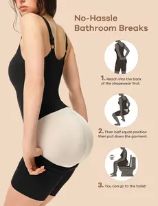 Women's Dazzwear Shapewear - 360° Seamless Sculptor, Easy-Peezy Design, Patented 270° Back-Opening, Womenswear Underwear