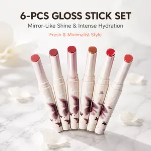 CIZN Holographic Lip Serum Set｜2-in-1 Solid Pot with Glass Mirror Shine｜Brightening & Non-Sticky Long-Lasting Hydrating｜Blurred Soft-Focus Lips｜Vegan Cruelty-Free Lip Care｜Perfect Holiday Gift for Her  #lipserum #glasslips
