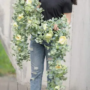 Artificial Money , Faux Money  Vine, Fake  Vine, Lifelike Fake , Decorative Flowers for Home Party Wedding, Home Decor Supplies, Fruit, Bouquet, Roses, Home Decoration Bouquet, Artificial Faux