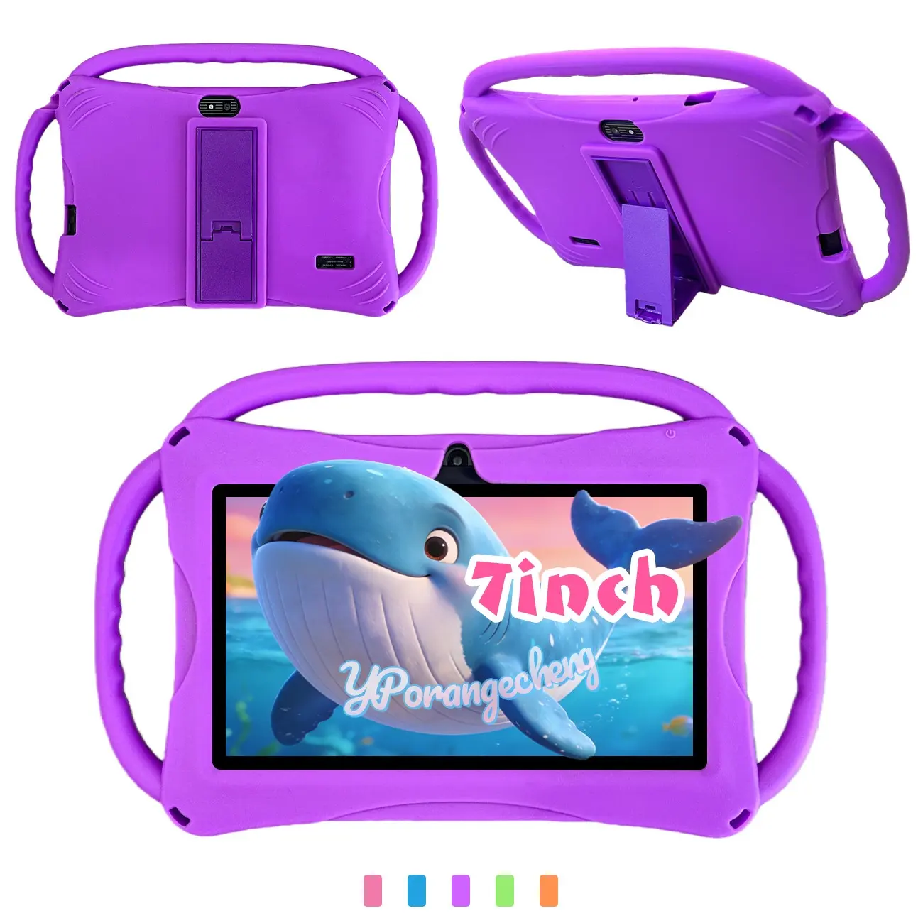 Children Tablet PC 7 Inch Android 12, 2gb RAM 32GB ROM, 5g WiFi Bluetooth-compatible, 1024x600 IPS Display, Parental Control, 3000mah, Dual Camera, Shockproof Protection, Blue, Learning Tablet