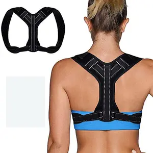 Reflective strip Anti-hunch correction belt Adjustable back correction belt Male and female adult posture strap Open shoulder strap