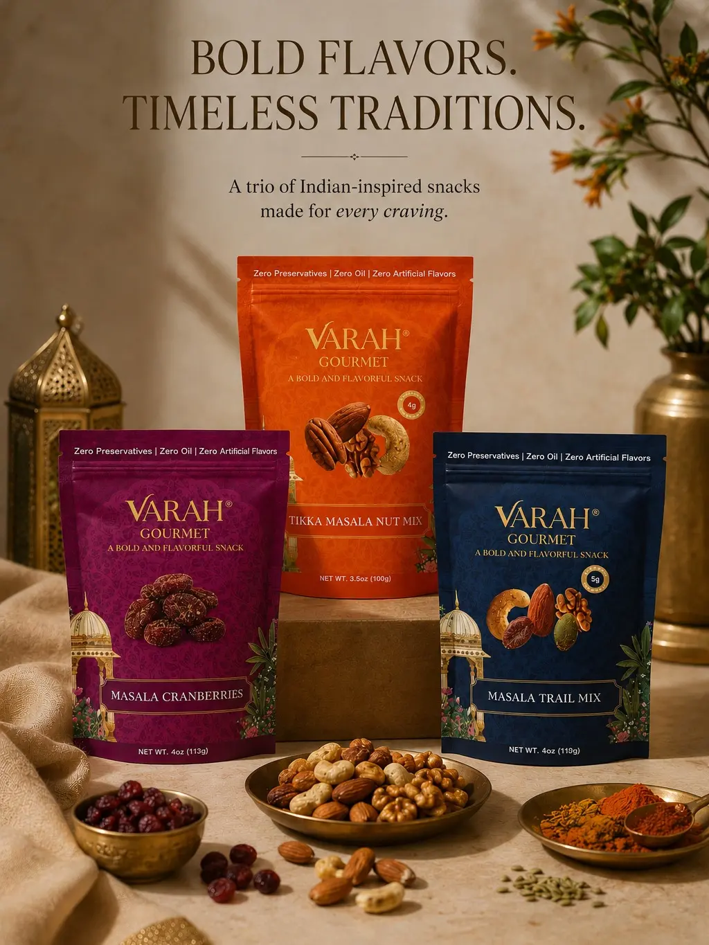 The Desi Snack Trio - Masala Mix Collection from Varah