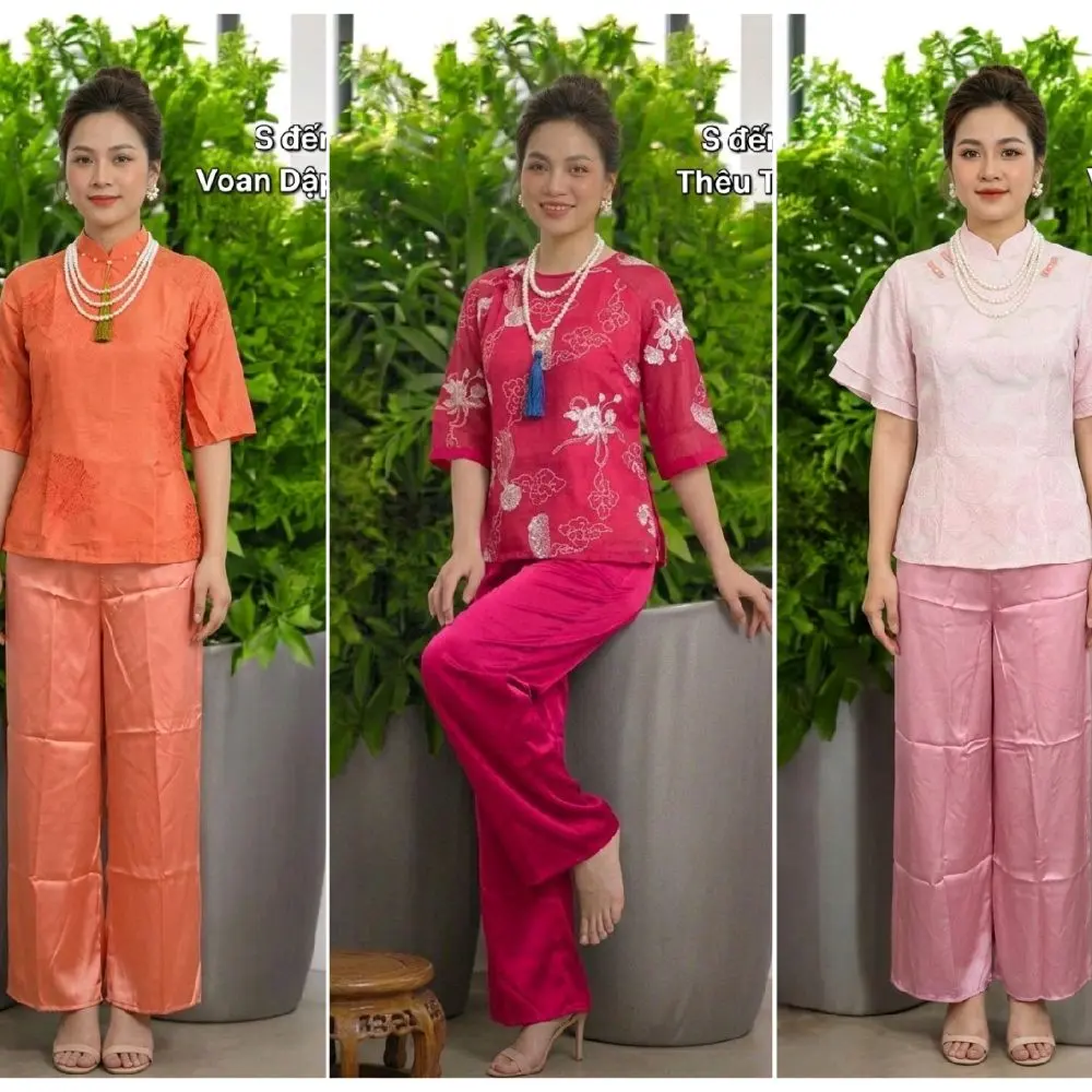 Áo Bà Ba B4 ( Vietnamese Size ) / Women's Temple  / Women Ao Ba Ba / Vietnamese Tradition Phap Phuc / Luna New Year