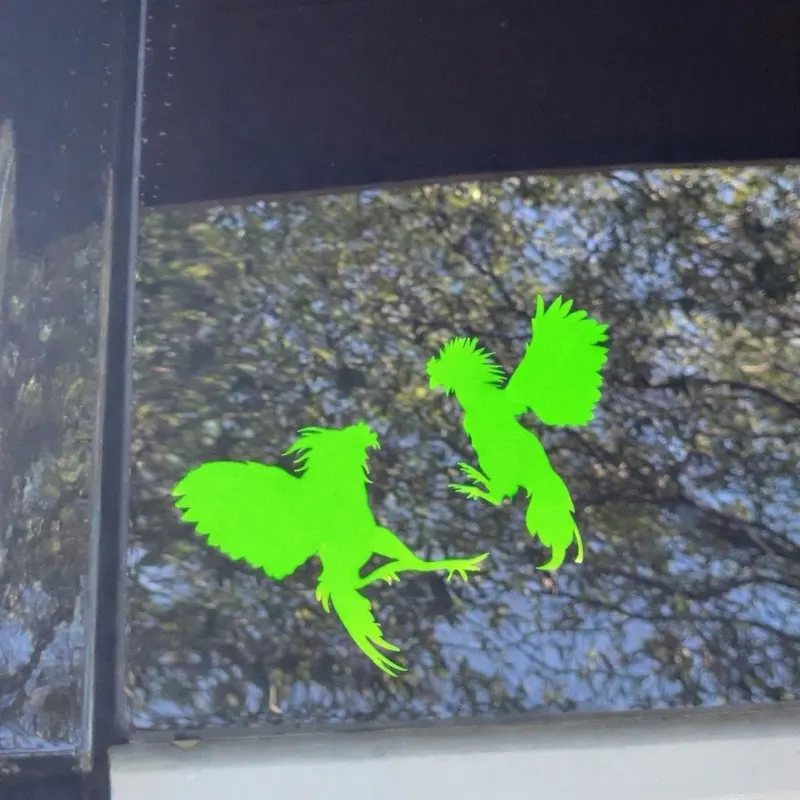 Roosters Automotive Vinyl Car Decal - Custom Colors, Waterproof, Weather Resistant, Easy to Apply & Remove, Multiple Sizes Available - Universal Car Sticker, Personalized Decal for Vehicle Exterior Decoration, Automotive Vinyl Decal, Car Vehicle Decoratio