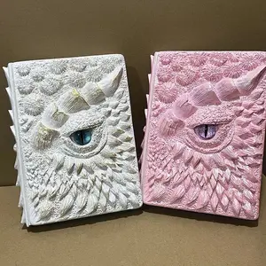 New 3D Relief Dragon Eye Notebook, Resin Engraving Notebook, Artistic Home Decor Resin Figurine Craft, Essential Gift Item, Perfect for Decoration and Gifting