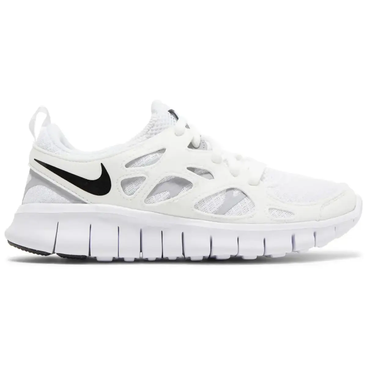 Nike Free Run White Black GS Fashion Shoes New