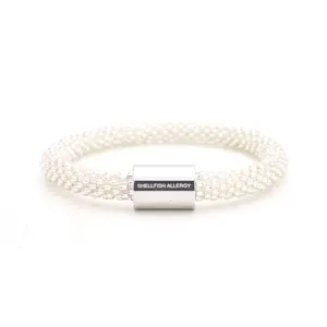 Shellfish Allergy Medical Alert Bracelet - Extended 8"