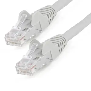 Startech 15 ft LSZH Cat6 Ethernet Cable - Gray, High-Speed Network Cable for Computers & Office Network Components