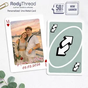 RodyThread Personalized Metal Wallet Insert Card, Custom I Love You More Uno Reverse Card For Couples, Custom Photo Wallet Card, Anniversary Gift For Boyfriend, Valentine's Day Gift, Love You More Reverse Card, Unique Couple Keepsake tiktokshopspringglowu