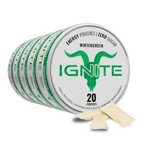 Ignite Energy Wintergreen Caffeine Pouches | 100mg Per | Sugar-Free
