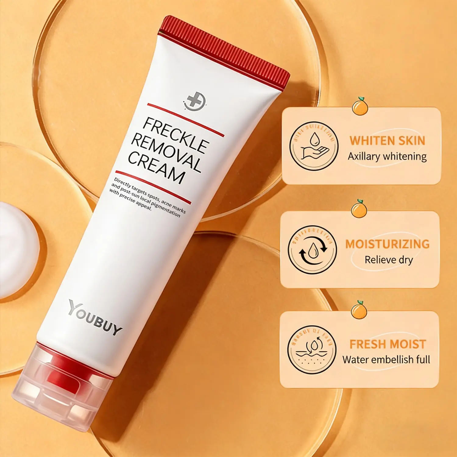 Barubt Clarifying Spot Cream, Reduce Pigmentation, Mild Non-Irritating, Skin Care Solution, Gentle Formula, Effective Spot Treatment, Freckle, Brightening, Blemish Control, Lighten, Hydrating