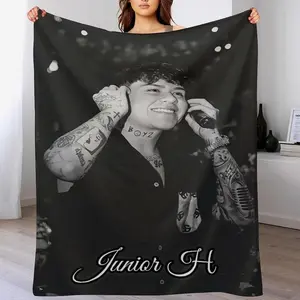 Blanket Super Junior Music H Soft Warm Material Blanket Lightweight Plush Comfortable Microfiber Plush Air Conditioning Blanket Suitable for Sofa Bed Sofa College Dormitory Gift for Merch Fans