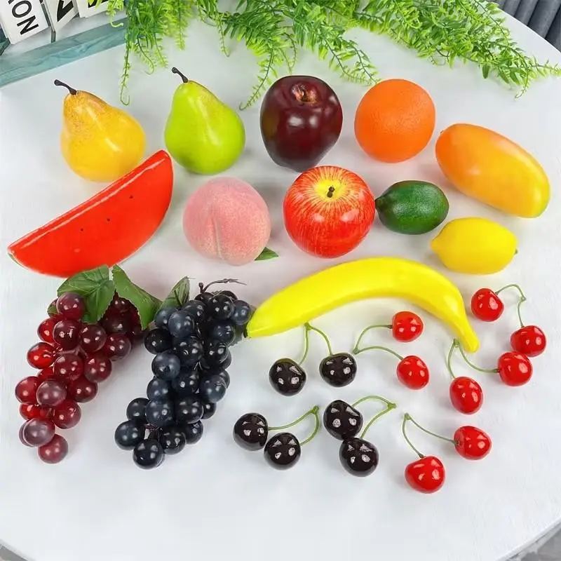 Set of 20 High-End Vibrant Decorative Ornaments Artificial Fruits, Enhance Decor for Living Room, Dining Room, Bedroom, Office, Hotel, Educational Institutions, Christmas, Festival, Parties, Festive Events