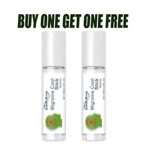 【Buy 1 Get 1 Free】Migraine Stick Rollon - Fast Cooling Comfort for Your Head. Aromatherapy with Peppermint & Other Essential Oils.