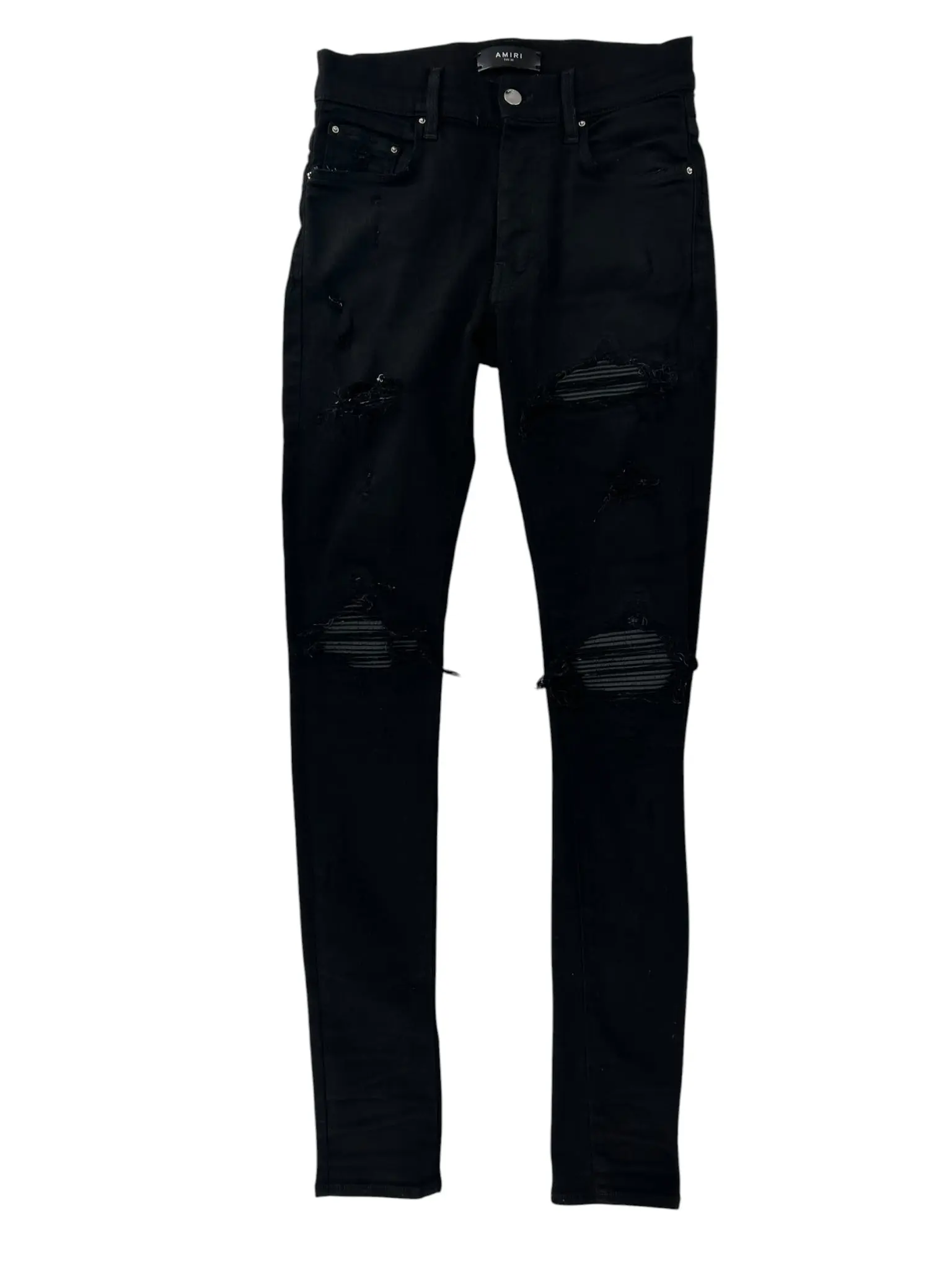 999195 Amiri MX1 Black Ribbed Denim Black
